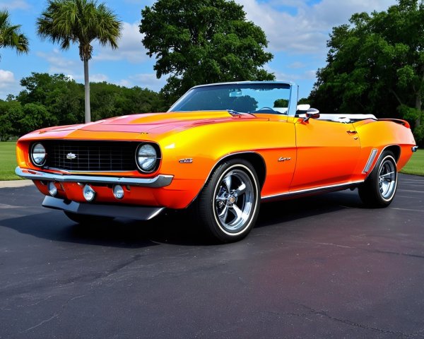 1969 Chevrolet Camaro Convertible in Vibrant Colors