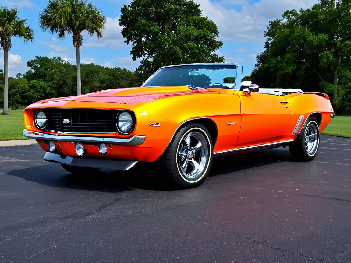1969 Chevrolet Camaro Convertible in Vibrant Colors