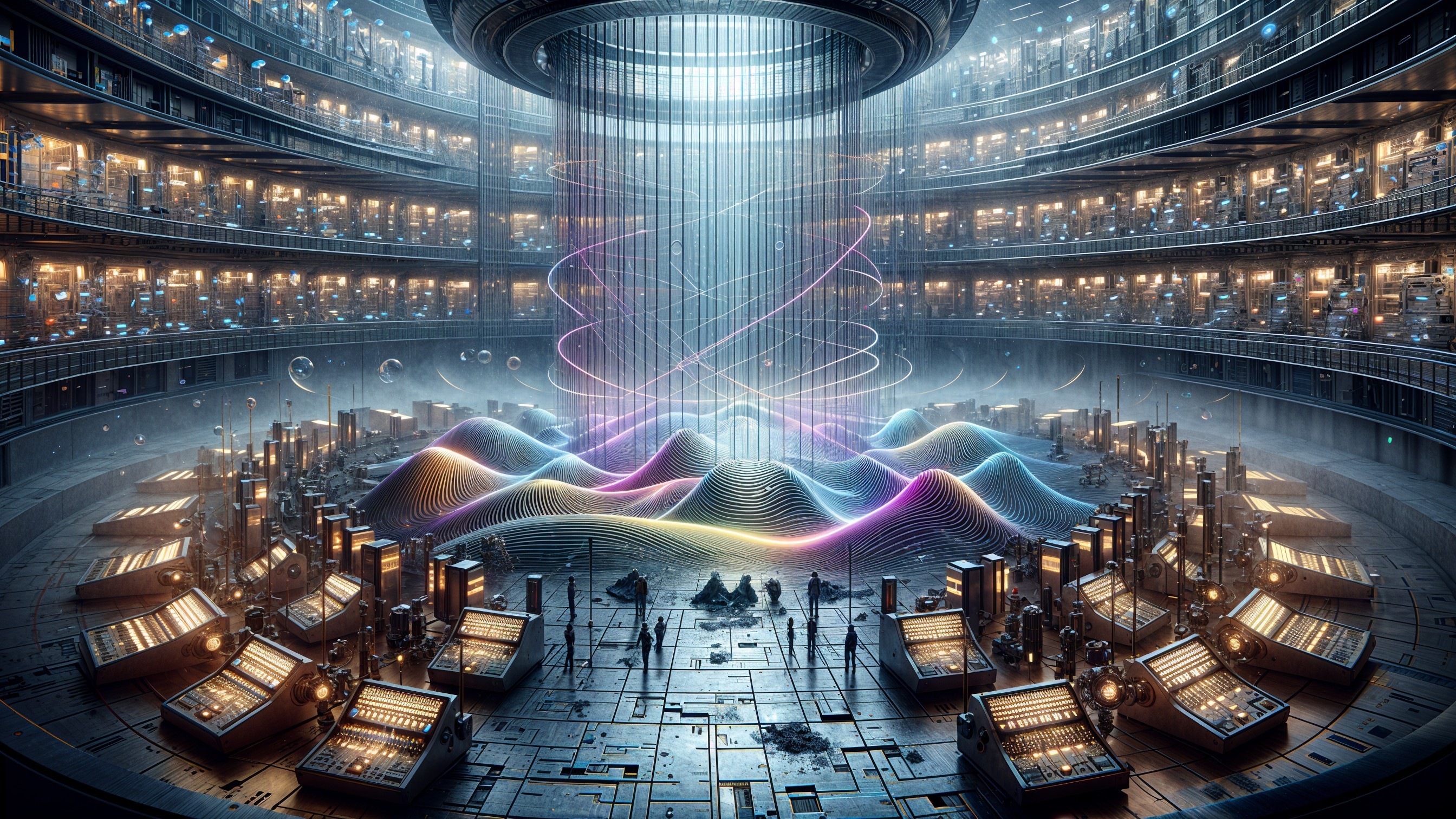 Futuristic Circular Chamber with Advanced Technology