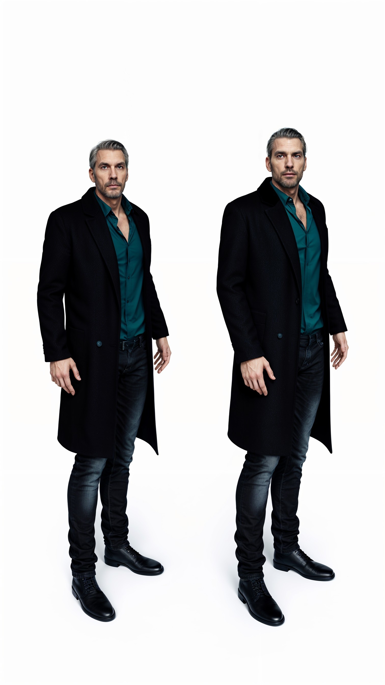 Digitally Rendered Male Figure in Modern Attire
