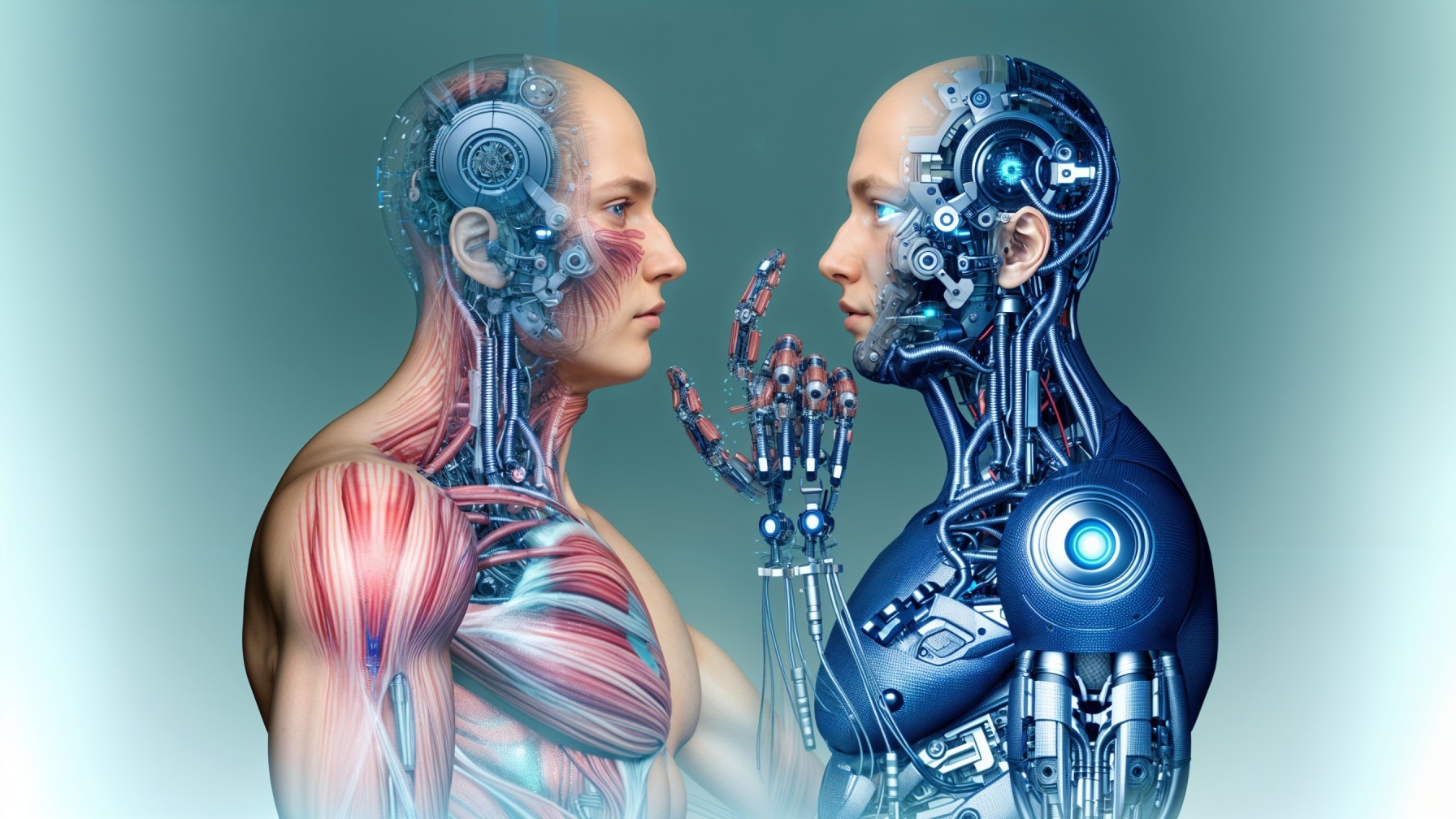 Human and Robotic Figure Contrast in Anatomy and Design