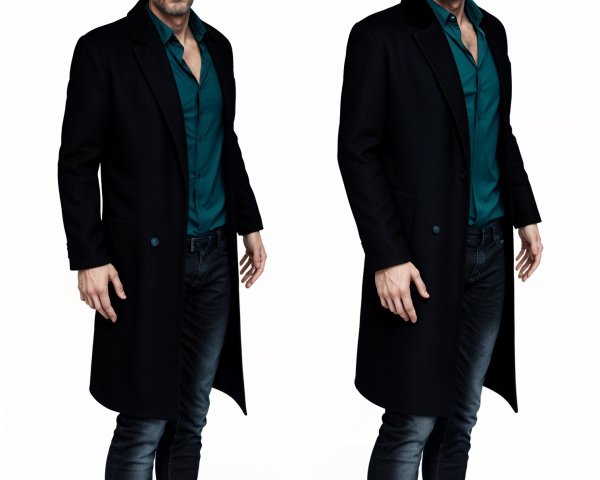 Digitally Rendered Male Figure in Modern Attire