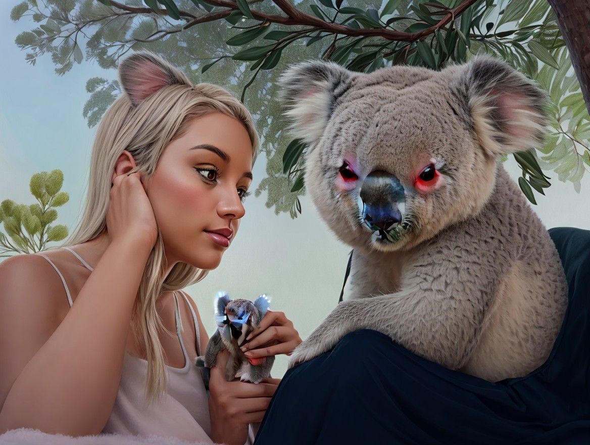 Encounter with a Glowing Koala