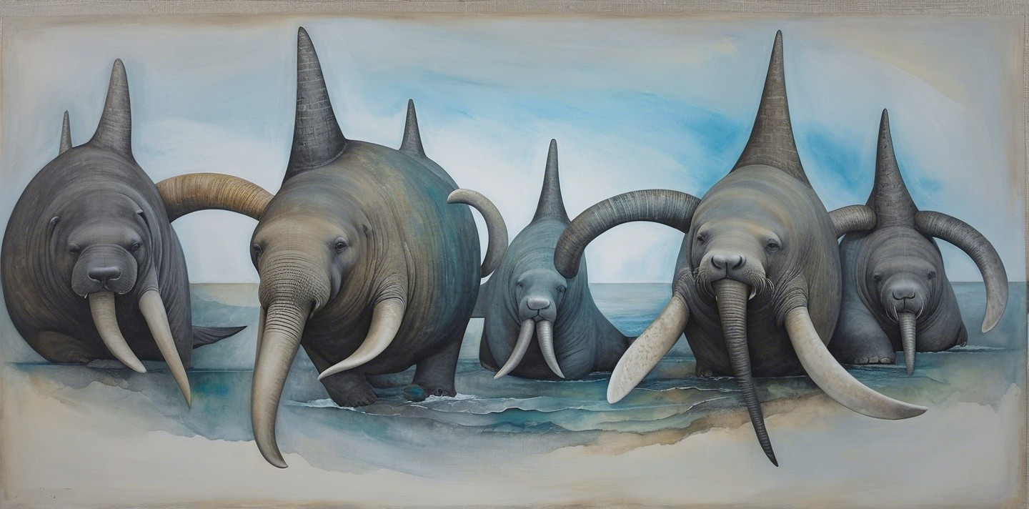 Surreal Artwork of Fantastical Beach Creatures