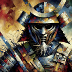 Colorful Artwork of Woman in Polka-Dotted Outfit