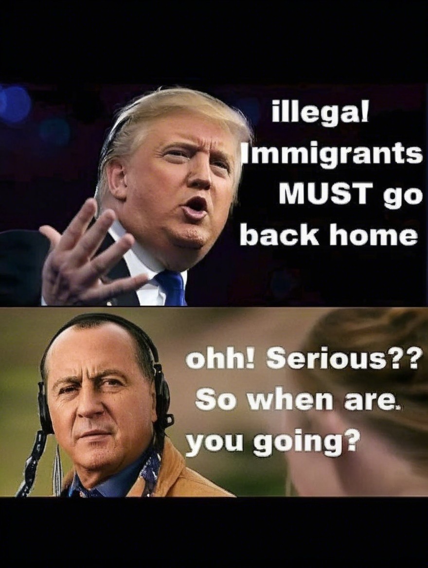Split-panel commentary on illegal immigration debate
