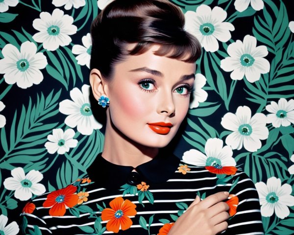 Vintage Elegance with Tropical Floral Patterns