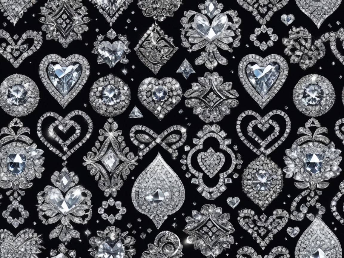 Luxurious Diamonds and Intricate Gemstone Designs