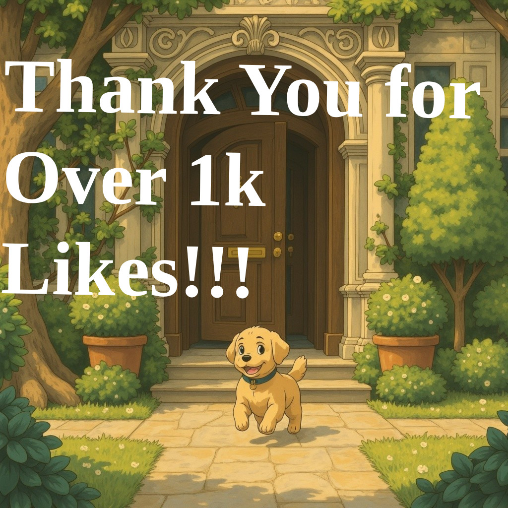 Golden Puppy Running on Pathway with Lush Greenery