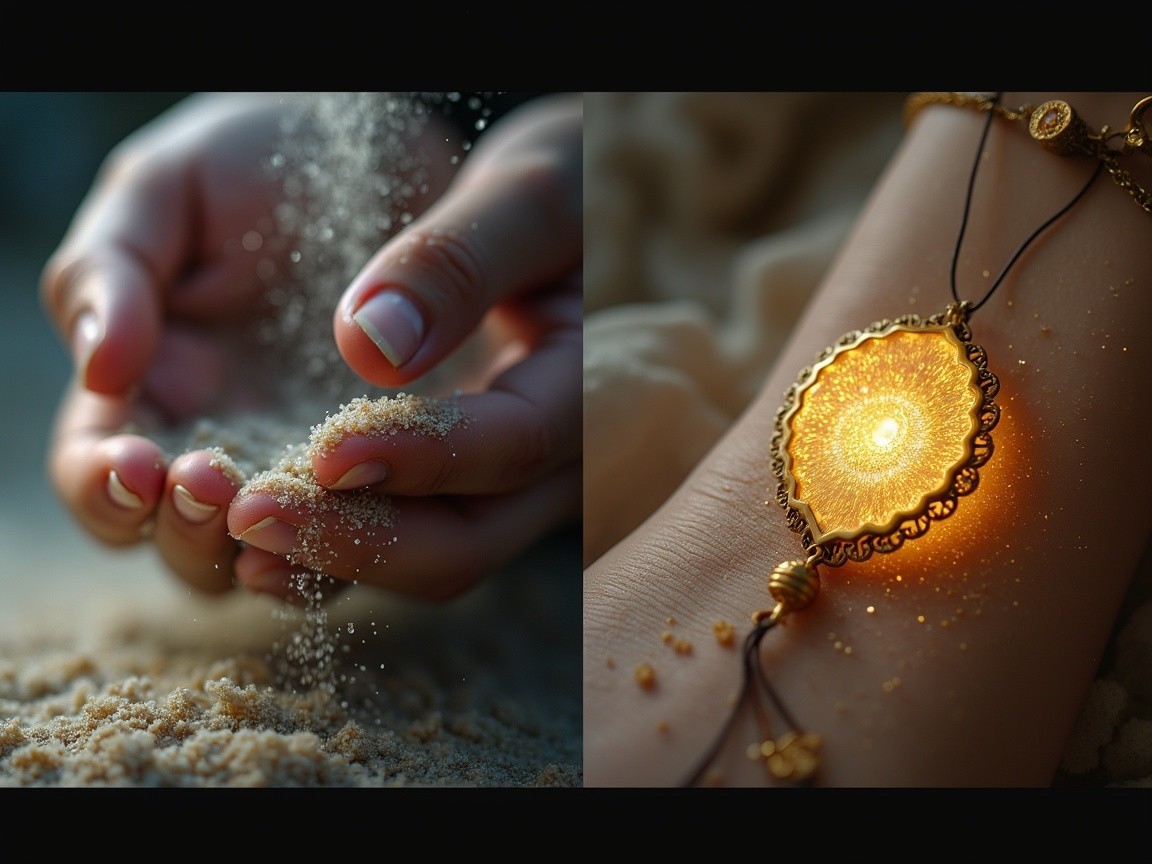 Contrasting Elements of Time and Beauty in Visual Art