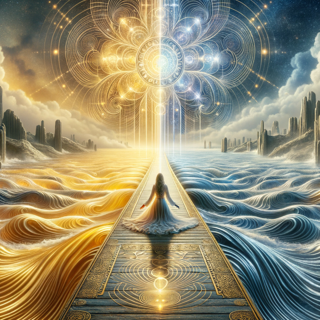 Mystical Bridge Connecting Two Contrasting Realms
