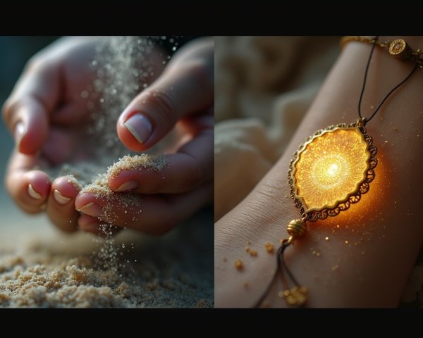 Contrasting Elements of Time and Beauty in Visual Art