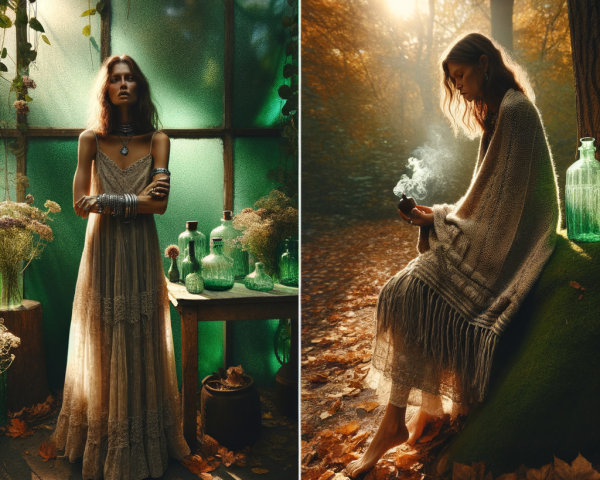 Ethereal Scenes of Women in Nature Settings