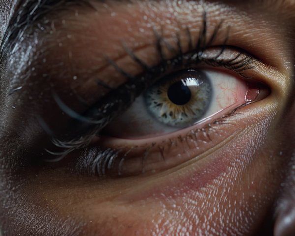 Extreme Close-Up of a Human Eye with Detailed Features