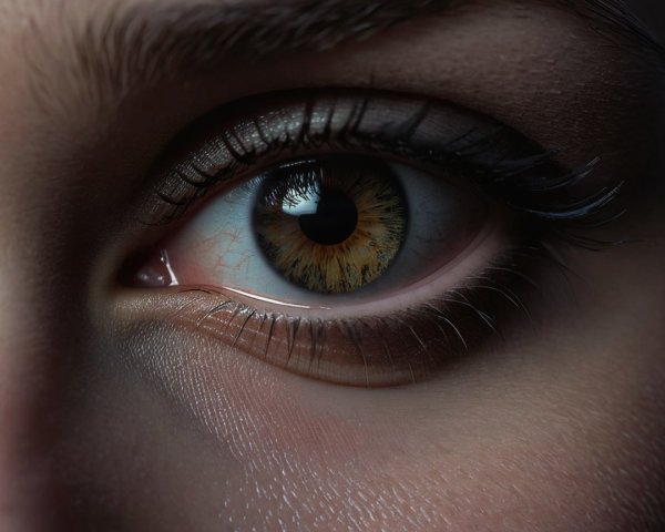 Close-Up of a Human Eye with Intricate Details