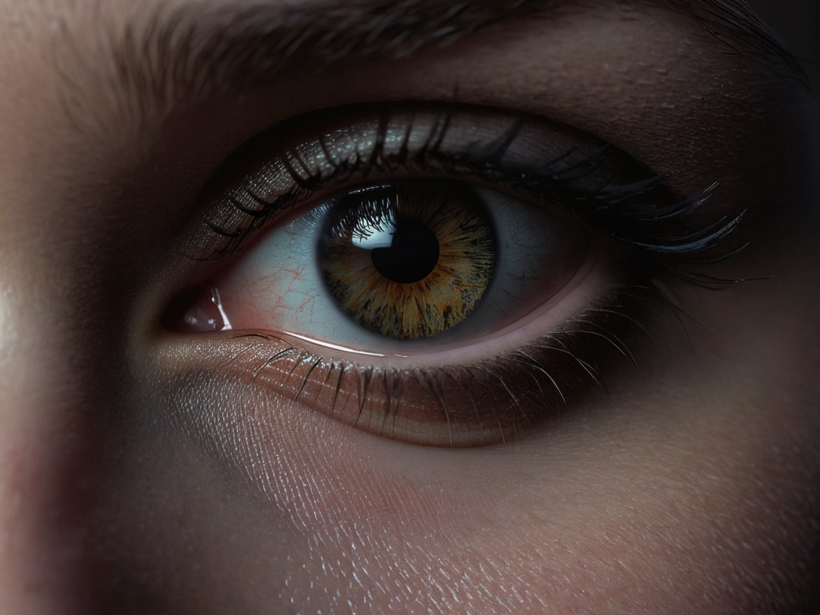 Close-Up of a Human Eye with Intricate Details