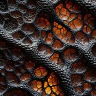 Mystical forest with glowing lanterns and serene face