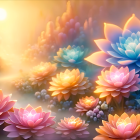 1930s Vintage Car in Snowy Sunrise Scene