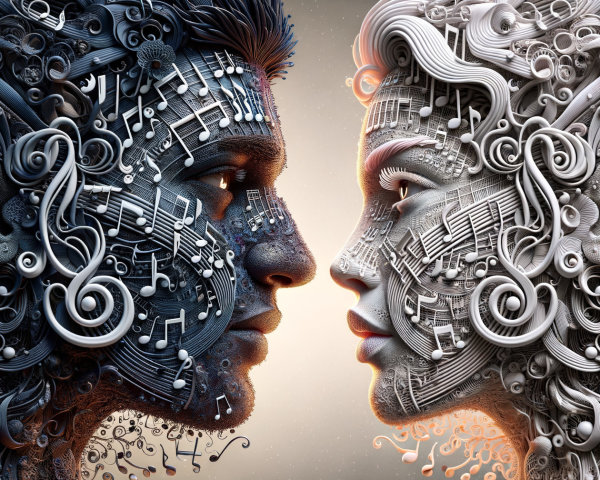 Human Profiles Composed of Musical Elements and Patterns