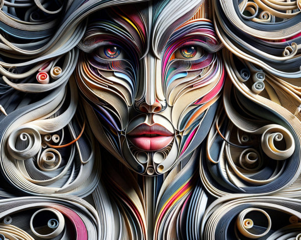 Abstract Face Representation with Vibrant Colors