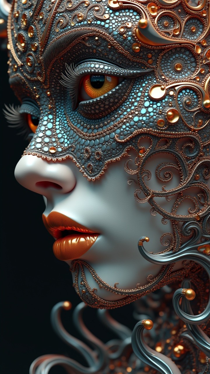 Intricately Designed Mask with Mystical Features