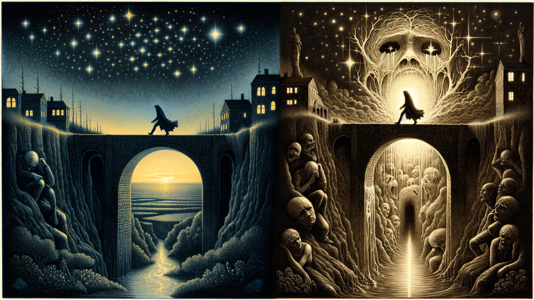 Contrasting Landscapes of Hope and Despair