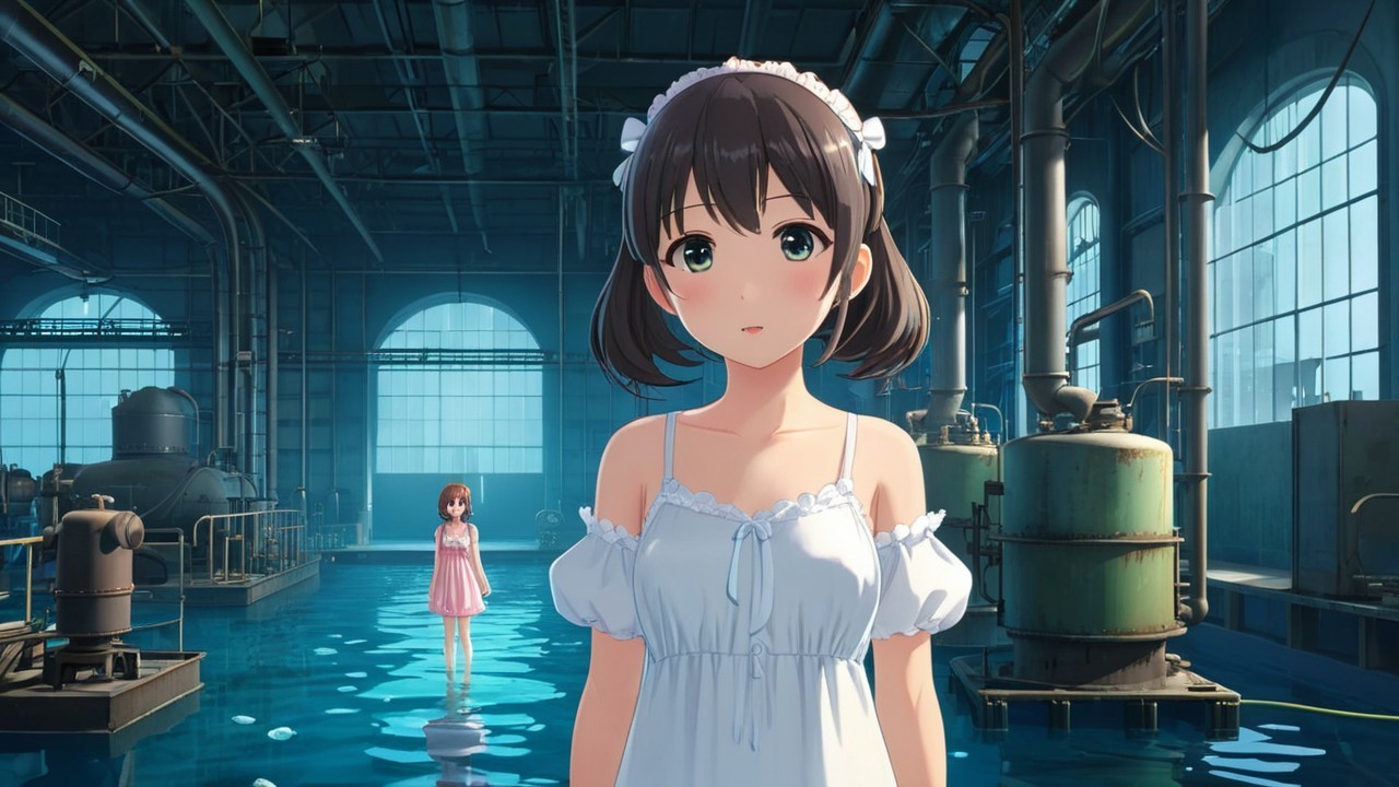Animated Characters in Industrial Water Setting