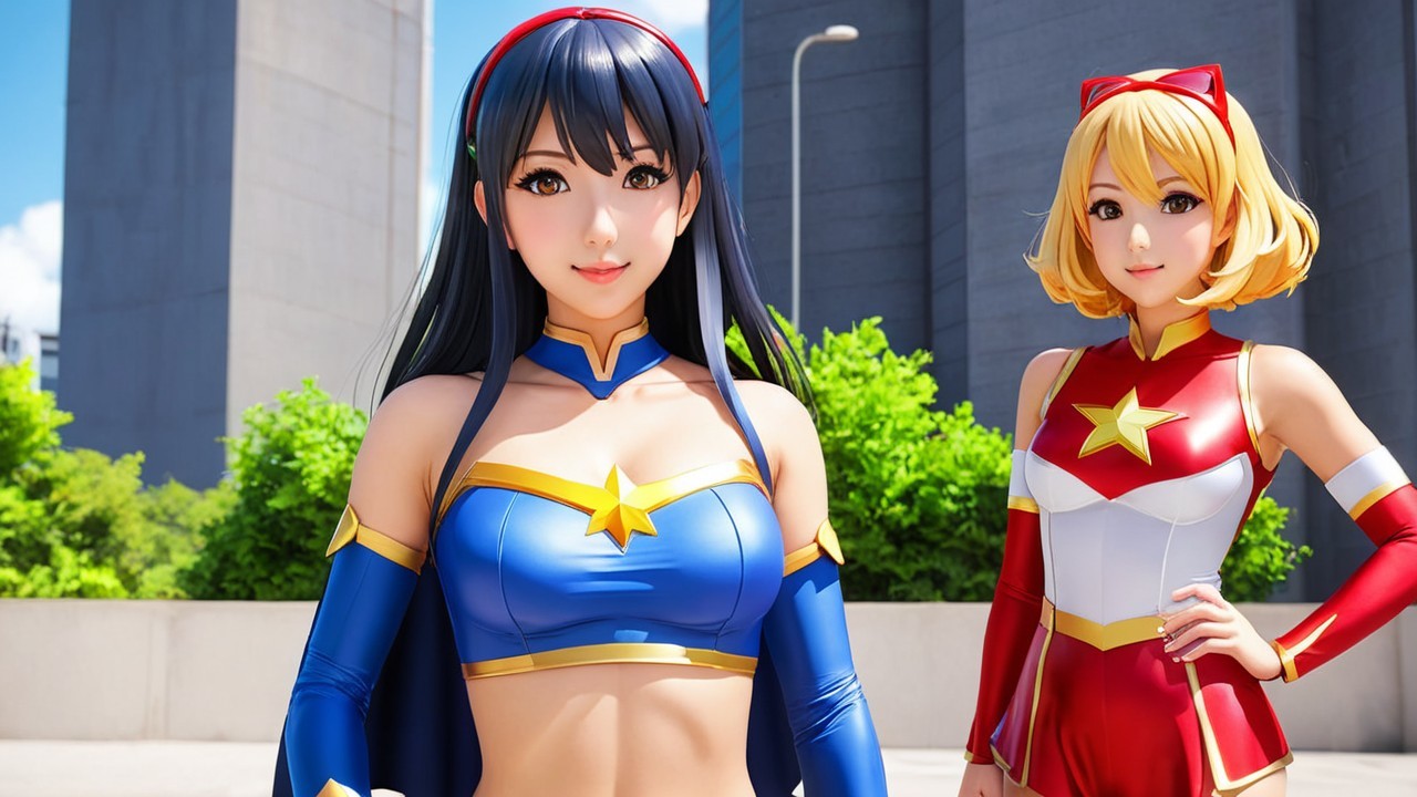 Animated Characters in a Vibrant Urban Setting