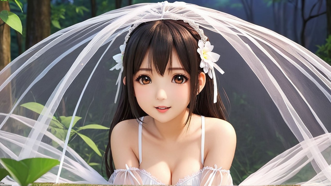 Charming Anime-Inspired Mosquito Net Design