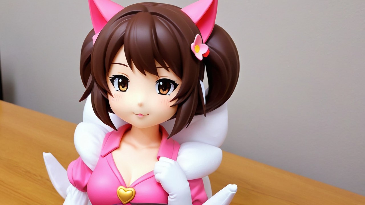 Detailed Figurine of a Playful Character with Wings