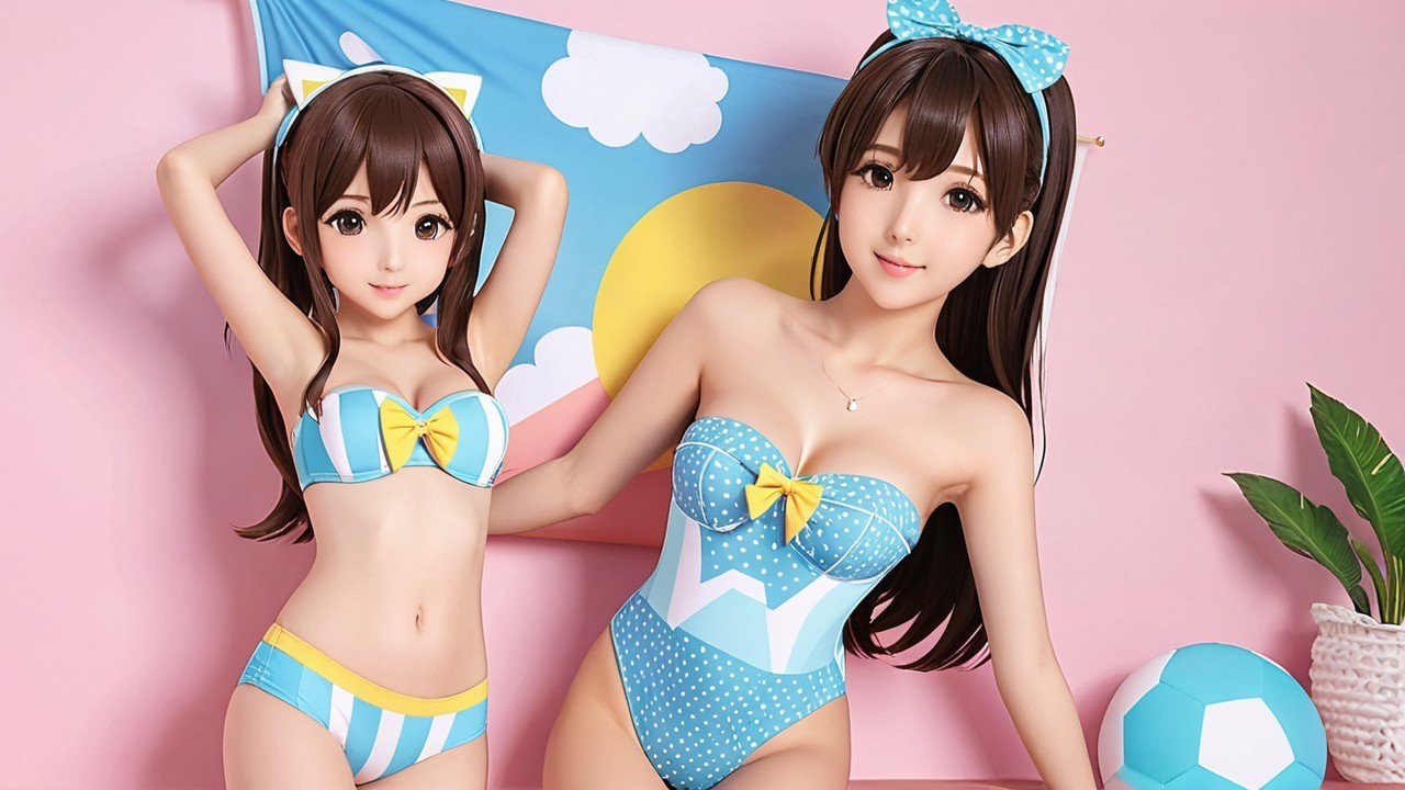 Bright Swimwear and Playful Summer Vibes on Display