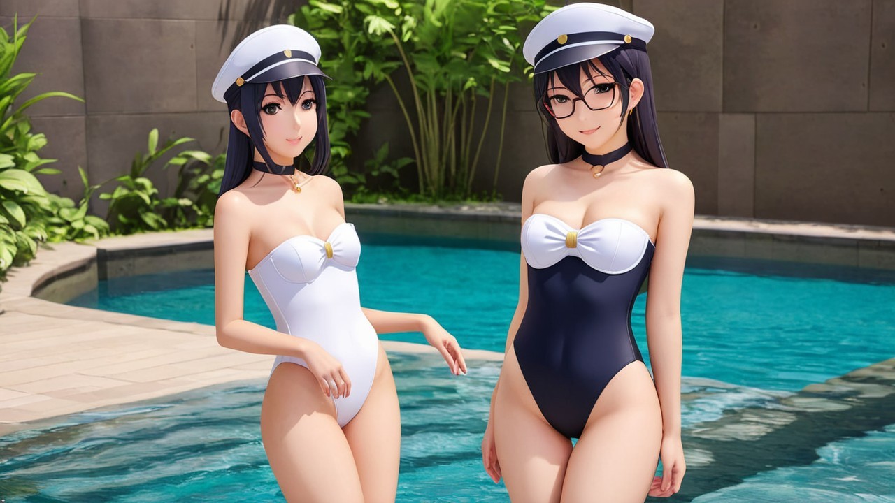 Charming Anime Phantom Thief in Swimsuit