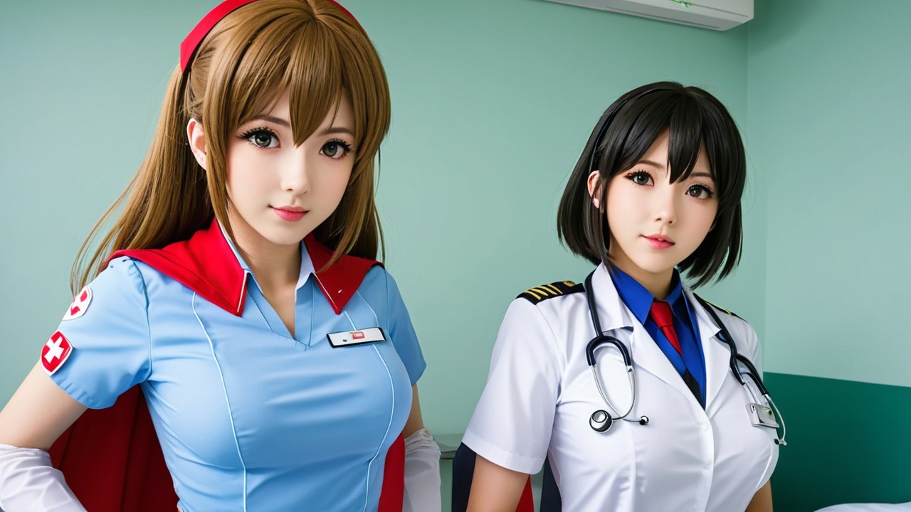 Female Medical Professionals in Character Design Setting