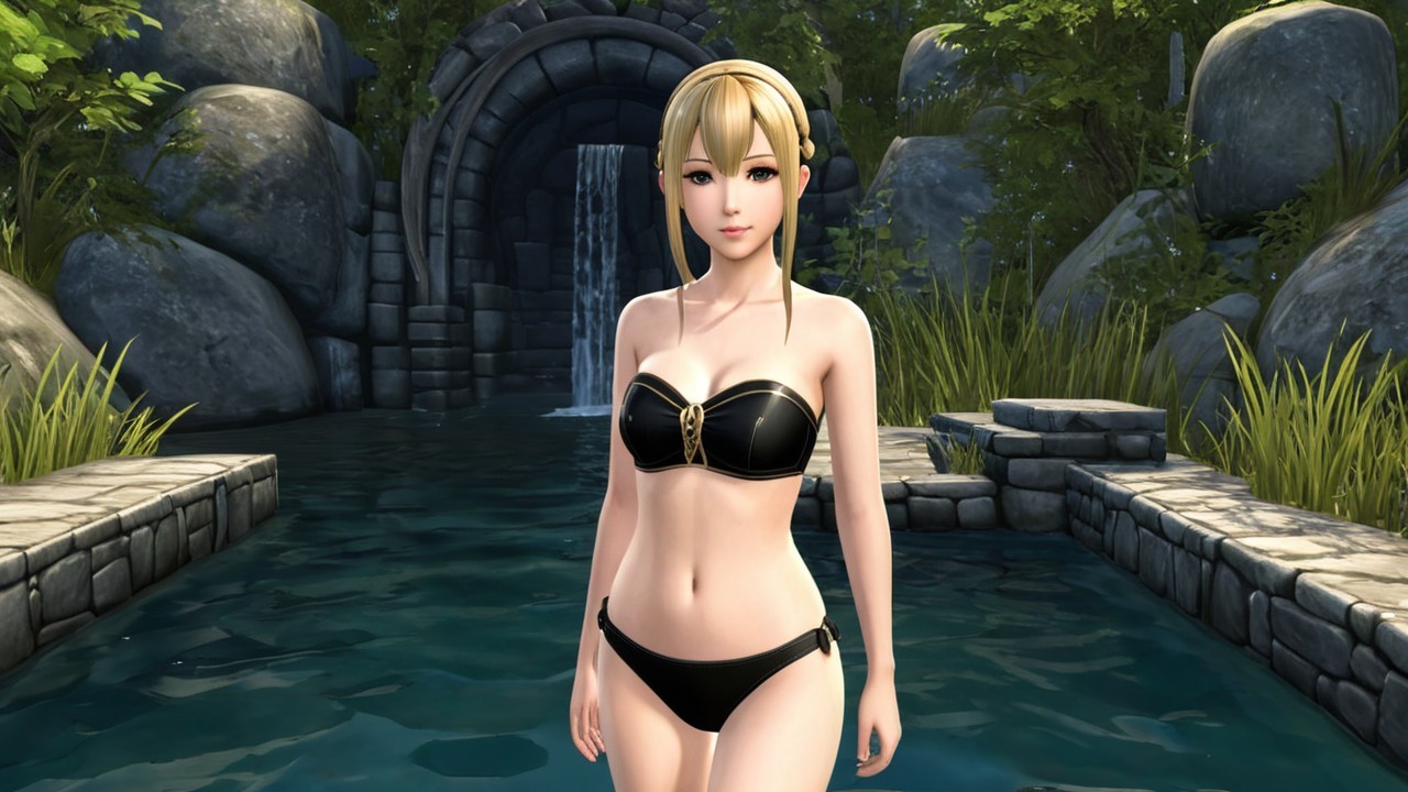 Stylish Character by Serene Stone-Lined Pool