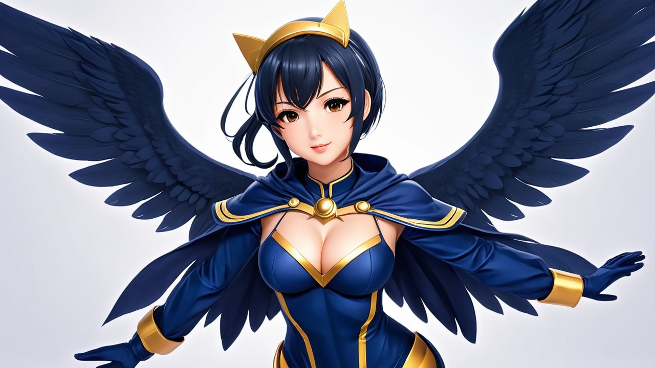 Anime Character with Black Hair and Golden Headband