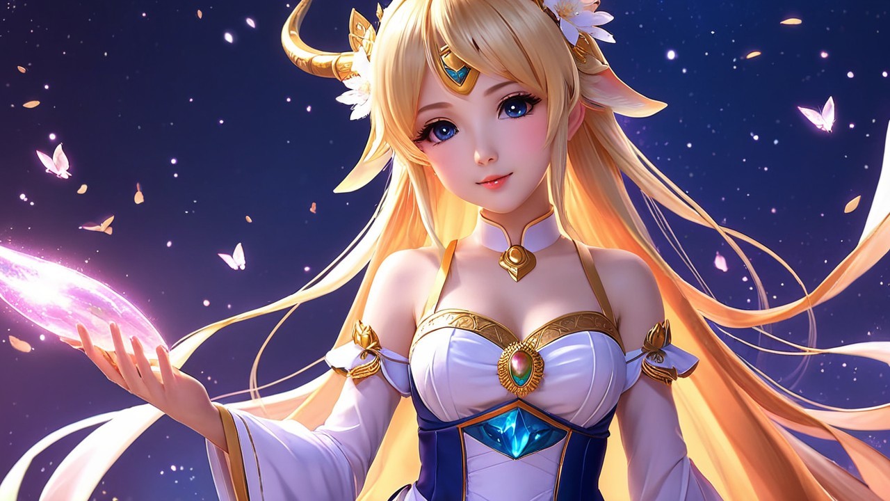 Detailed Fantasy Character with Ethereal Features
