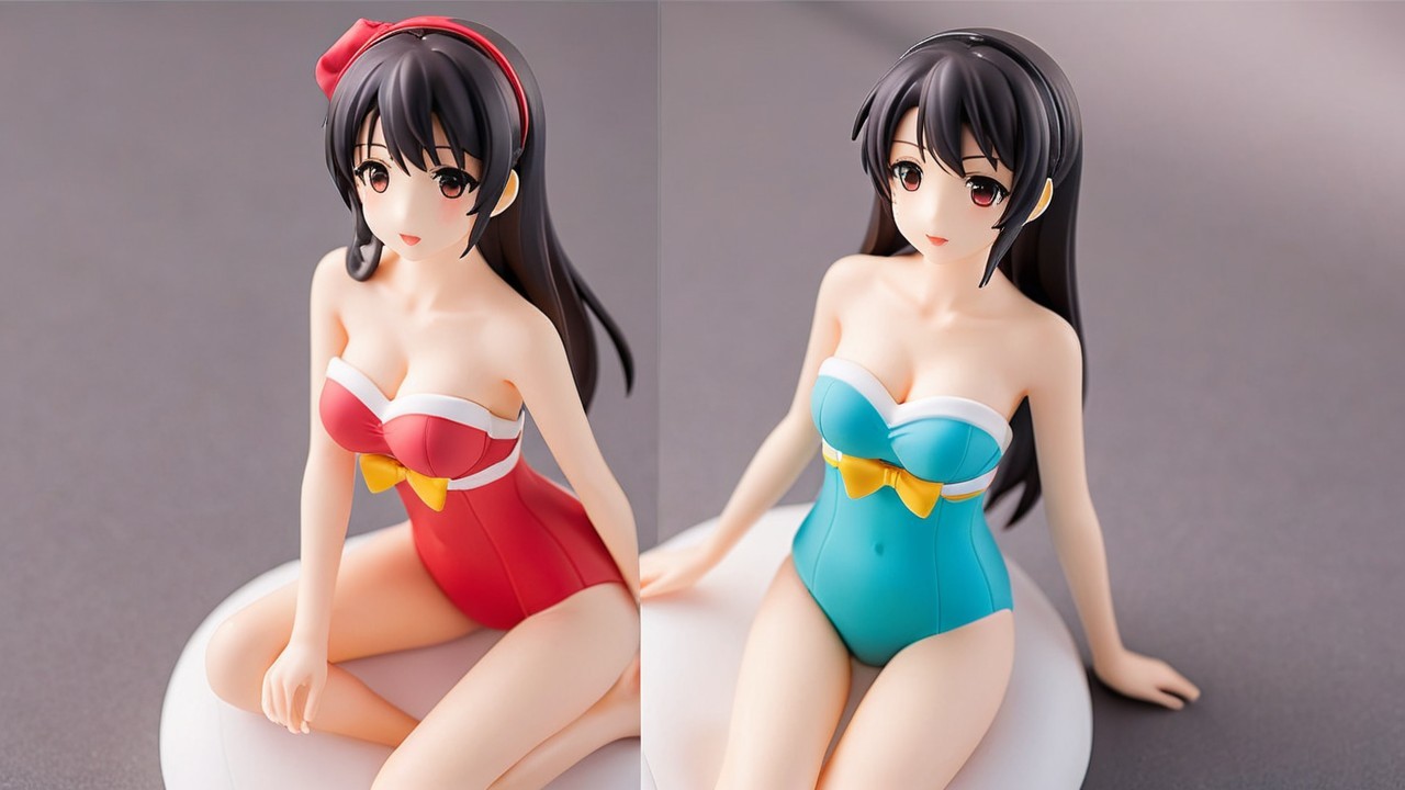 Detailed Figurines of Characters in Stylish Swimsuits