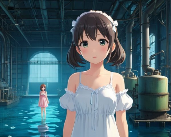 Animated Characters in Industrial Water Setting