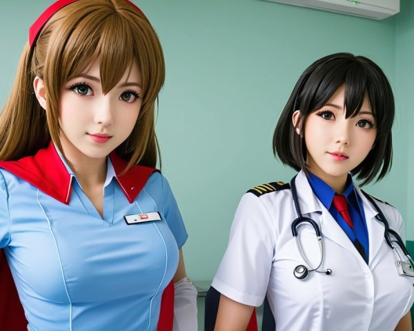 Female Medical Professionals in Character Design Setting