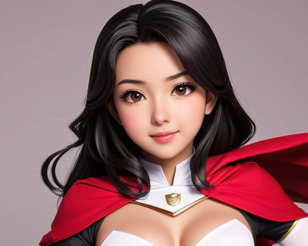 Vibrant Character Design of a Modern Superheroine