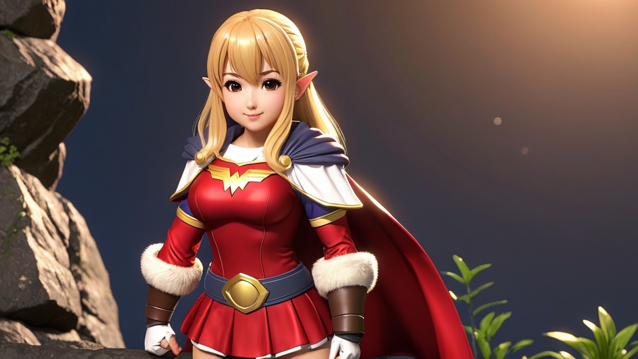 Stylized Female Character in Heroic Fantasy Theme