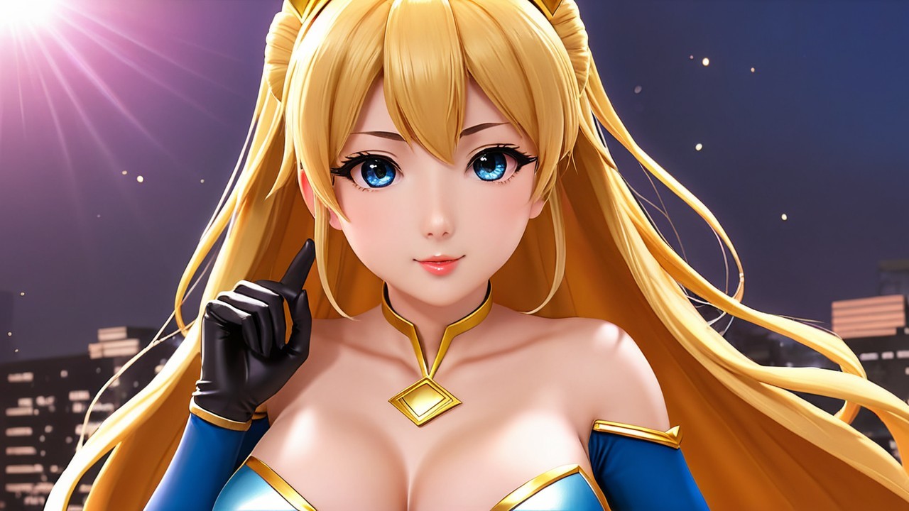 Anime Character with Blonde Hair and Blue Eyes