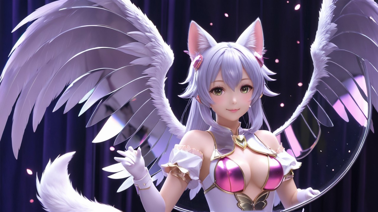 Character Description: Lavender Hair and Wings
