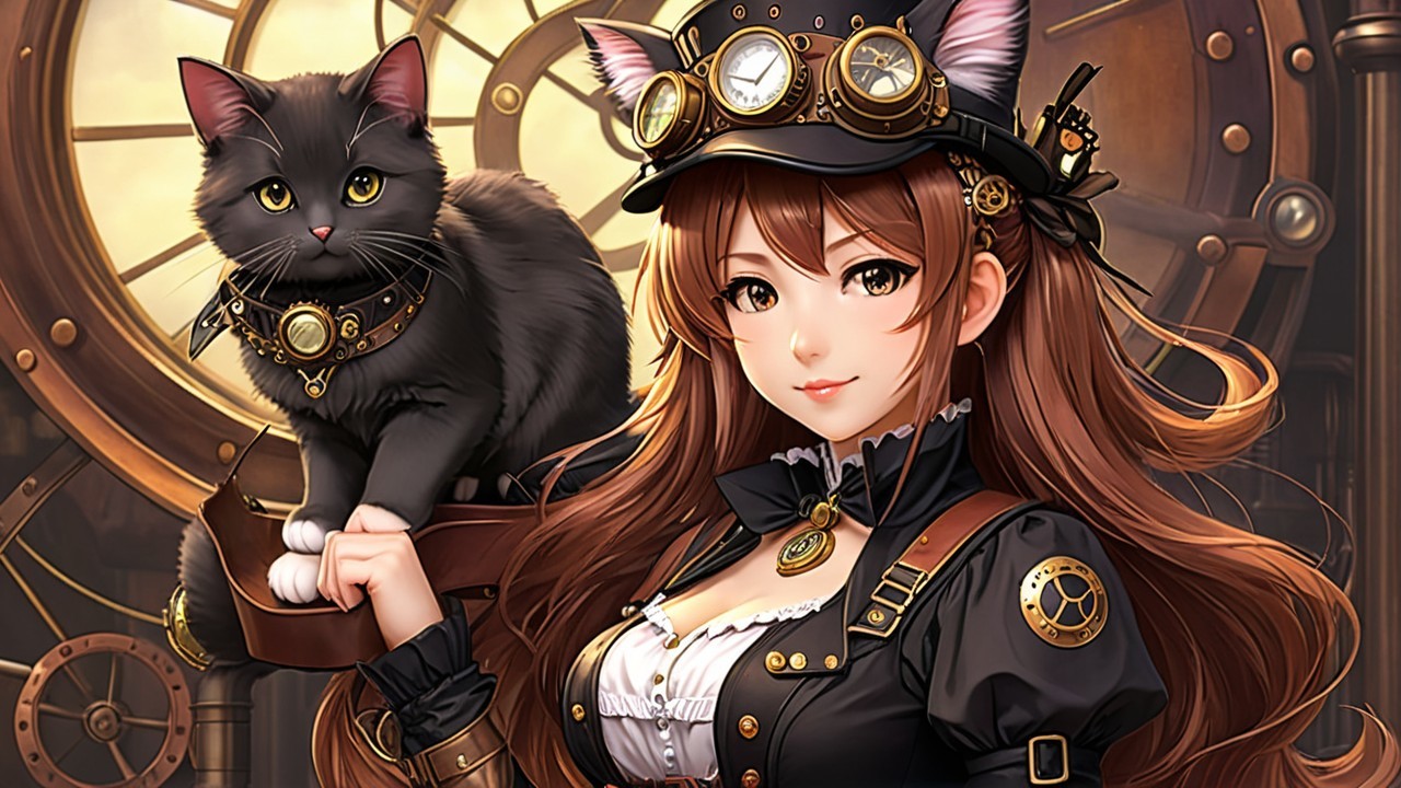 Steampunk Fashion with Gears and Vintage Clockwork