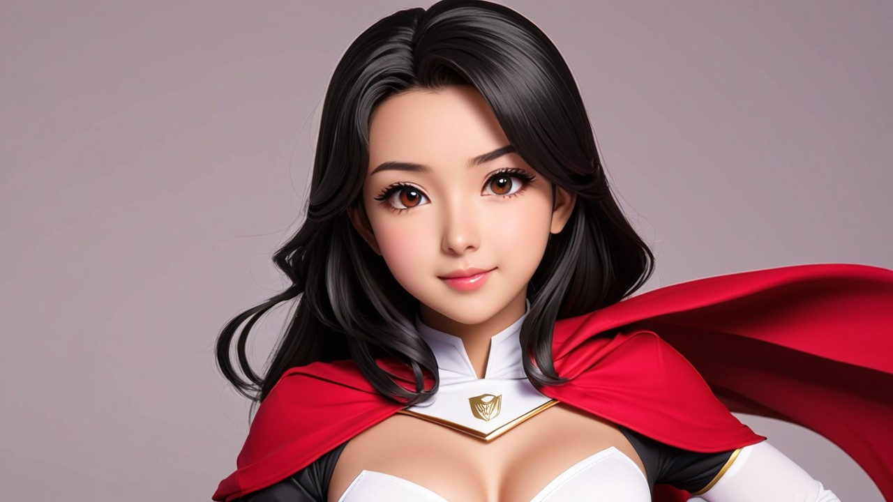 Vibrant Character Design of a Modern Superheroine