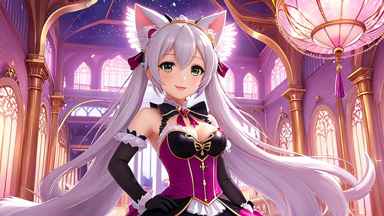 Fantasy Character in Elegant Interior Setting
