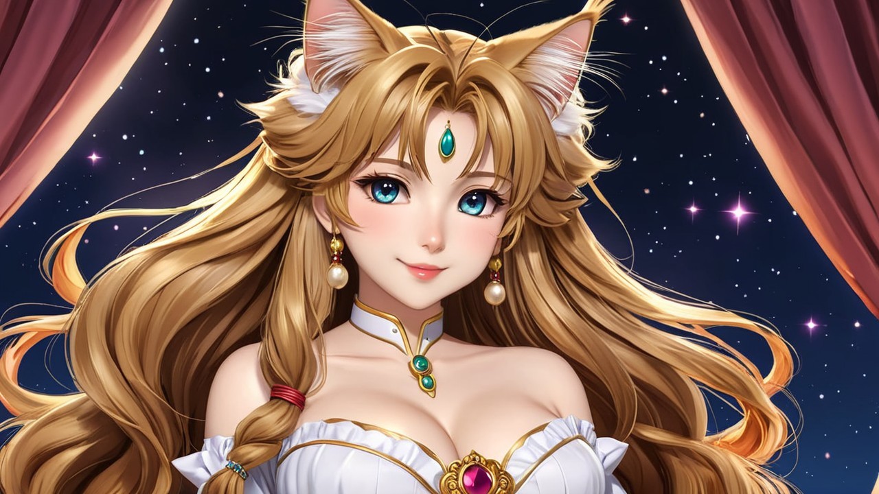 Anime Character with Blue Eyes and Blonde Hair
