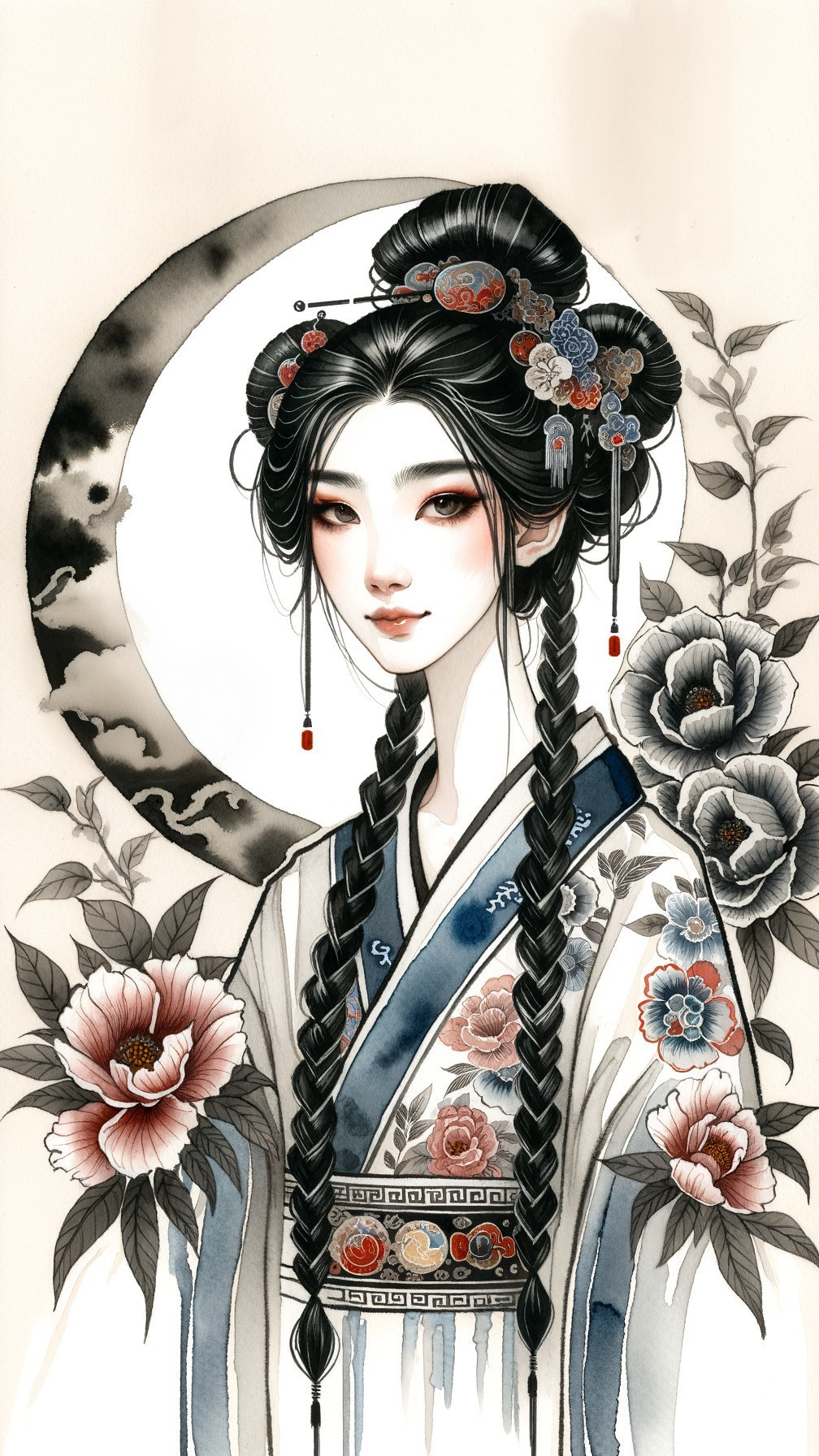 Goddess of the waining cresent moon