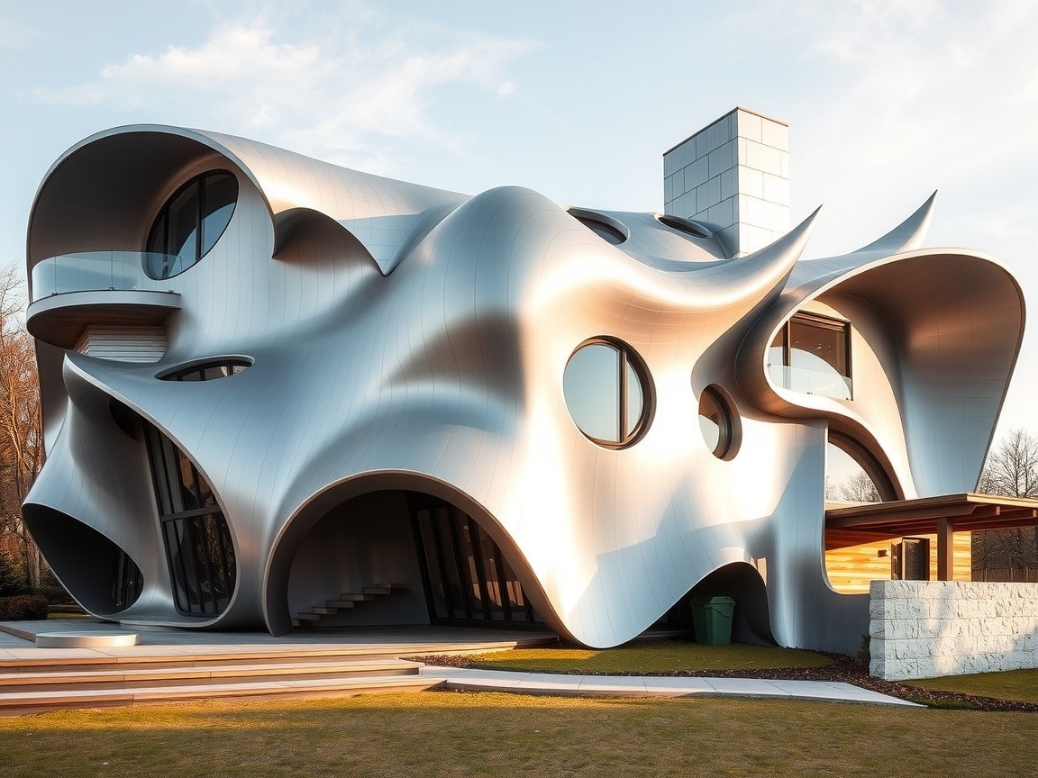 Fluid Design of a Modern Architectural Building