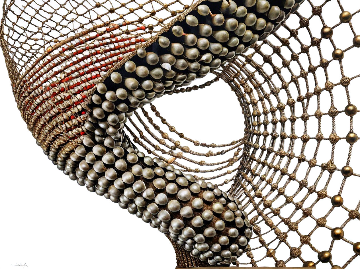 Intricate Spiral Structure of Metallic Spheres and Nets